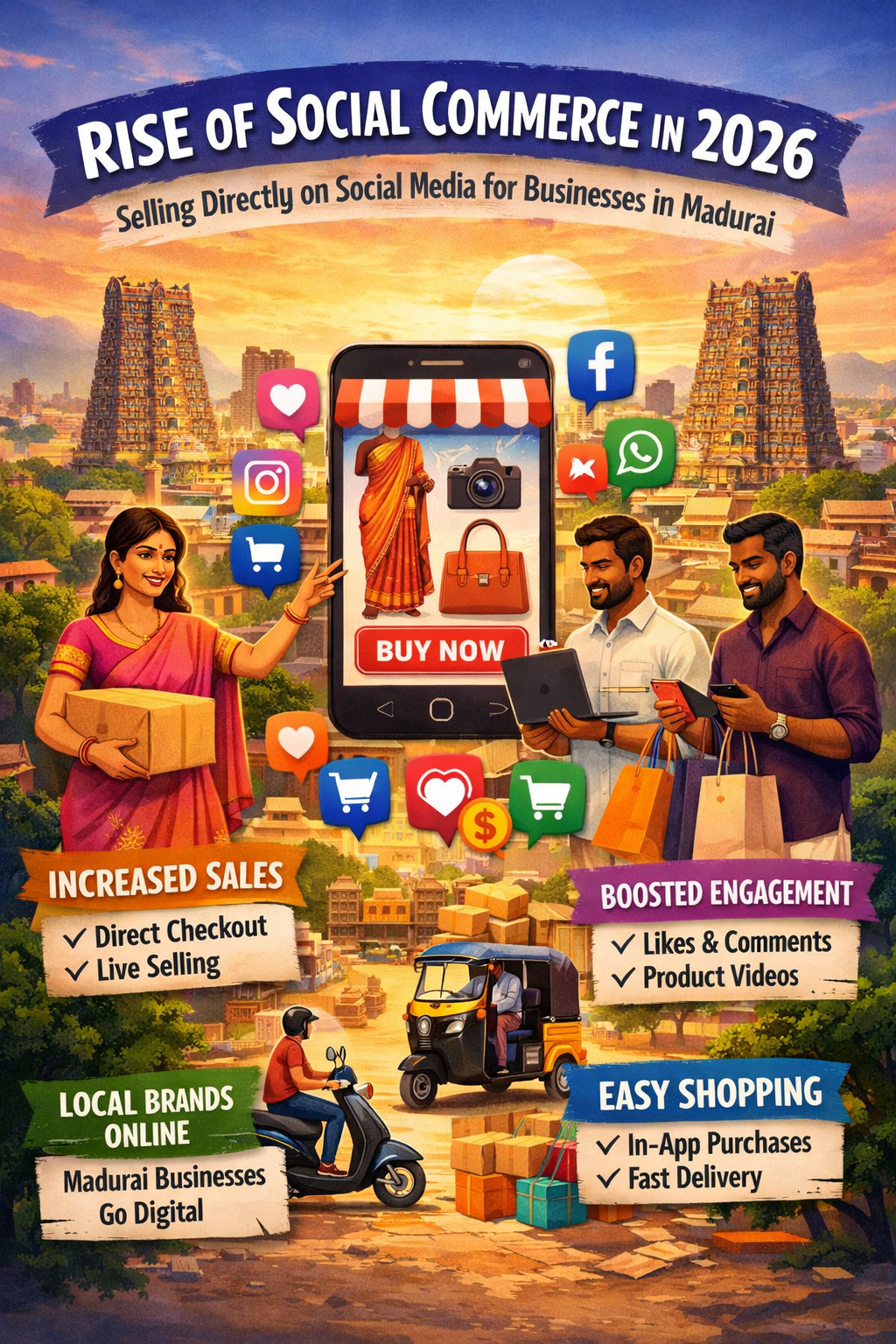 Rise of Social Commerce in 2026: Selling Directly on Social Media for Businesses in Madurai