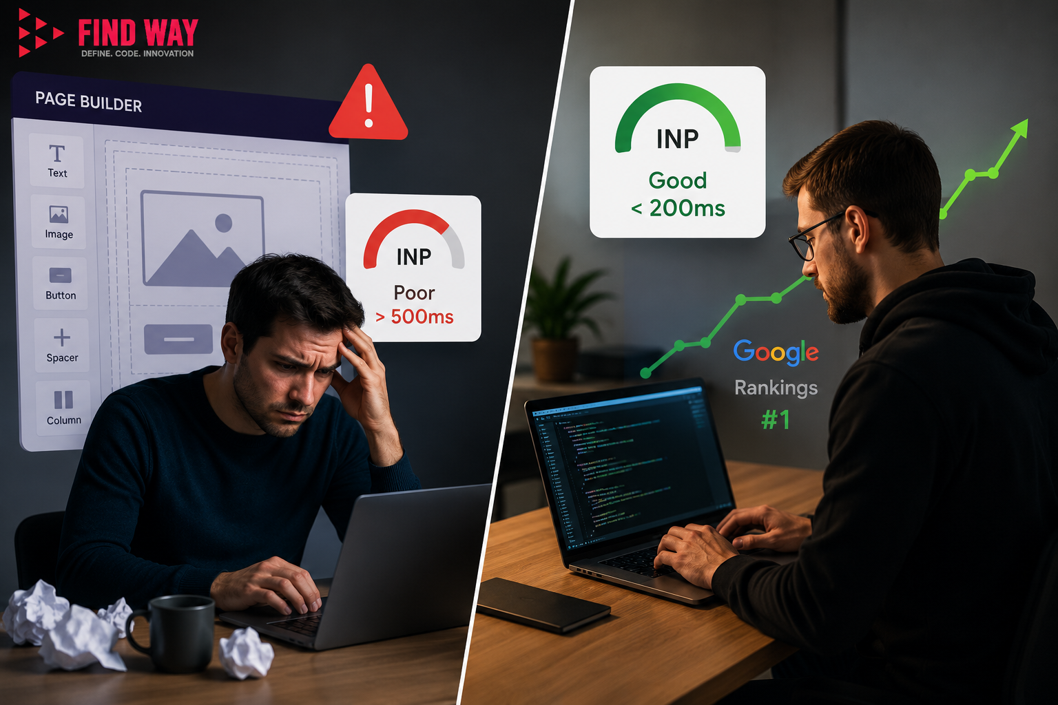 Why Page Builders Fail Google’s New INP Metric And How Custom Code Saves Your Rankings